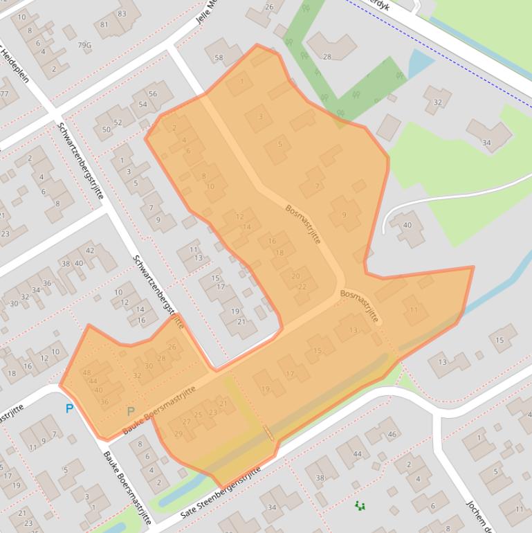 Kaart van postcodegebied 8561DM.