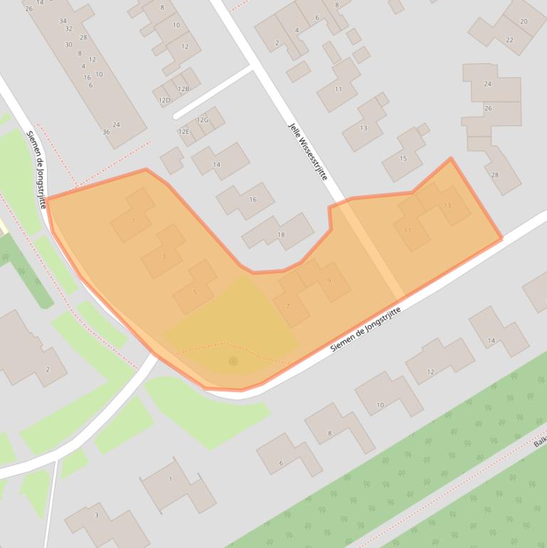 Kaart van postcodegebied 8561DN.