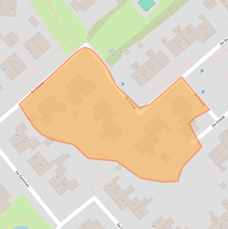 Kaart van postcodegebied 8561ET.