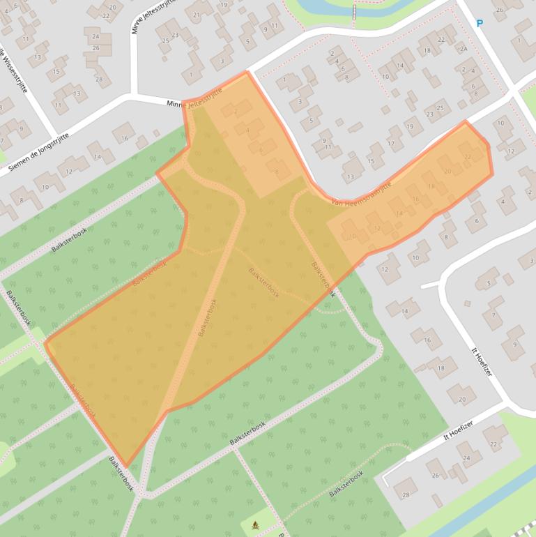 Kaart van postcodegebied 8561GB.