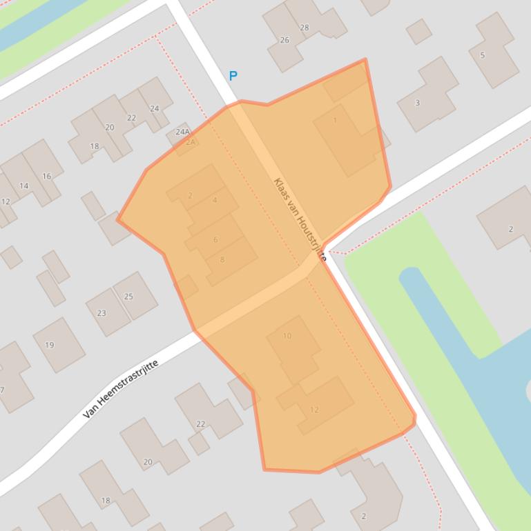 Kaart van postcodegebied 8561GC.