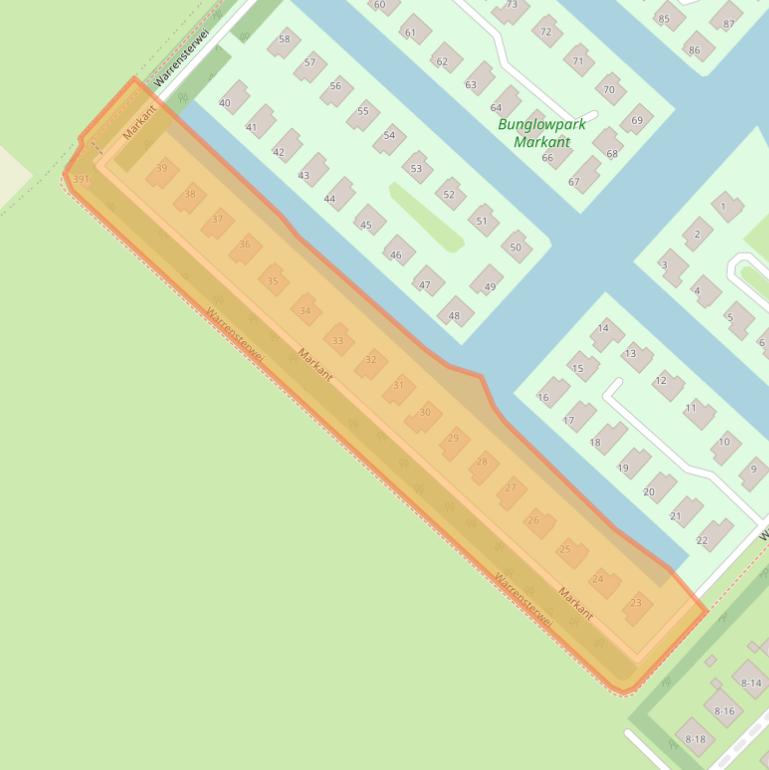 Kaart van postcodegebied 8561HC.