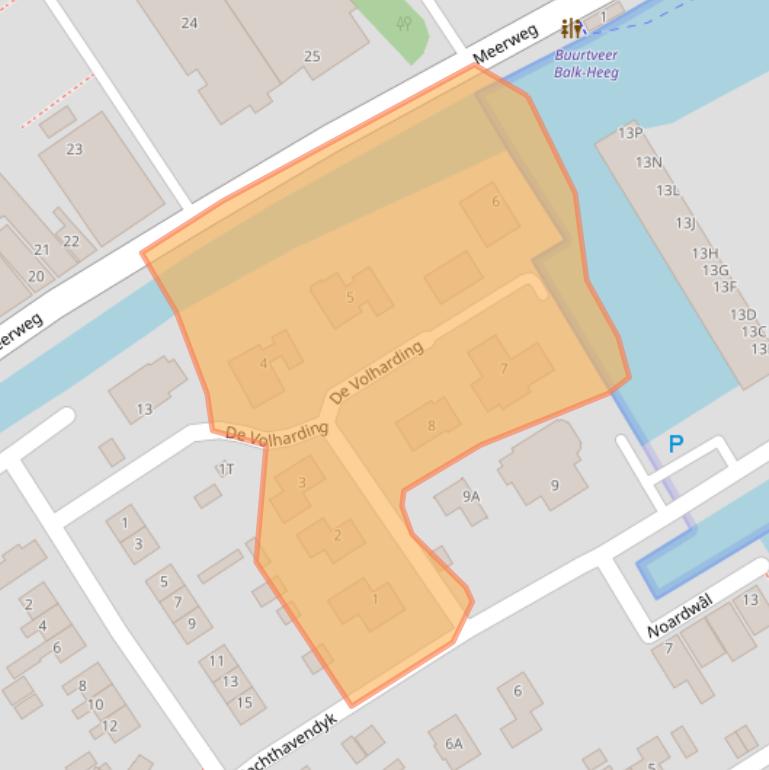 Kaart van postcodegebied 8561KE.