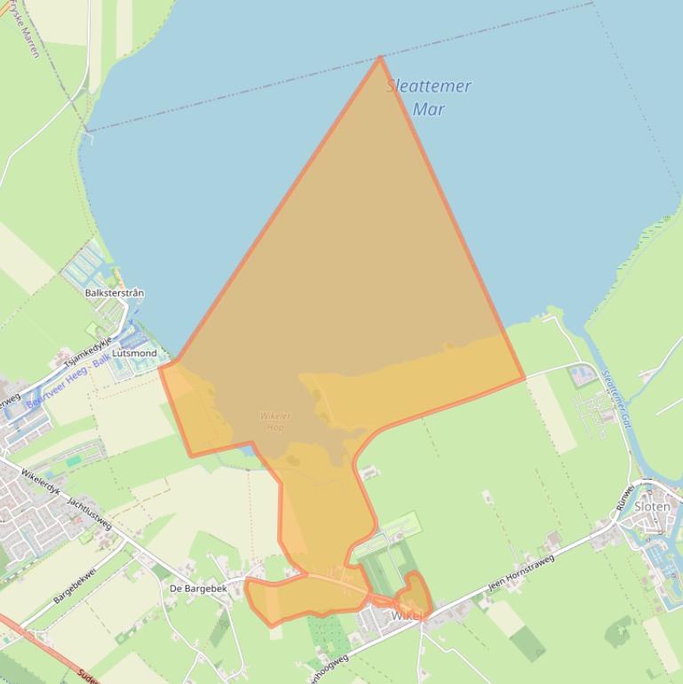 Kaart van postcodegebied 8563AD.