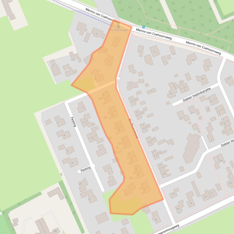 Kaart van postcodegebied 8563AH.