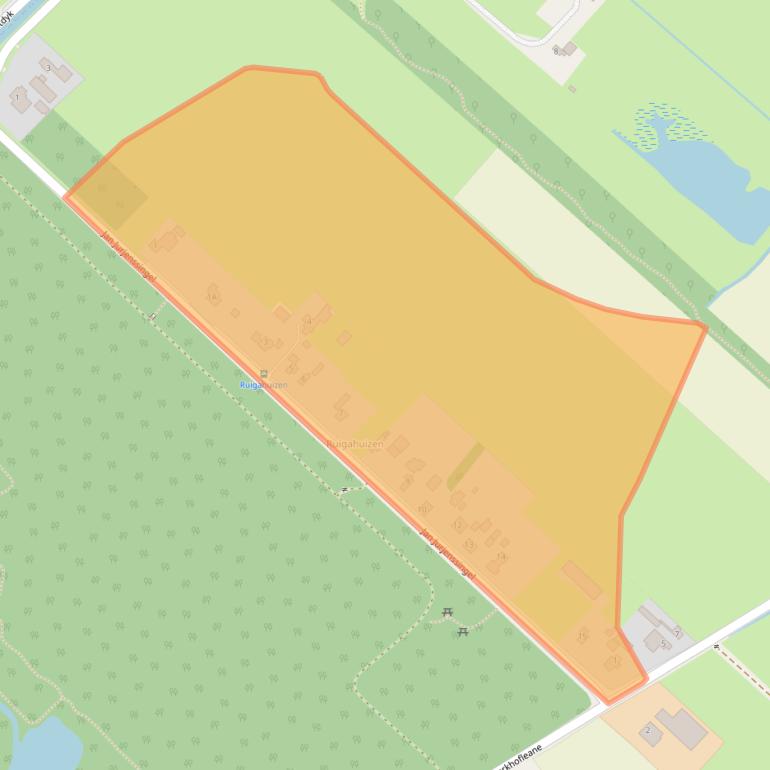 Kaart van postcodegebied 8564HB.