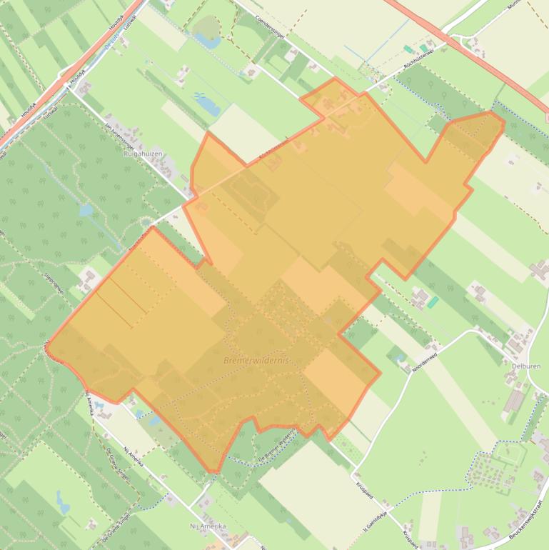 Kaart van postcodegebied 8564HD.