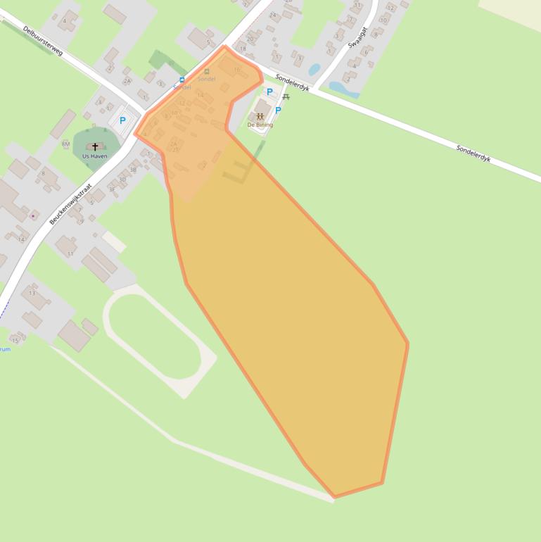 Kaart van postcodegebied 8565GH.