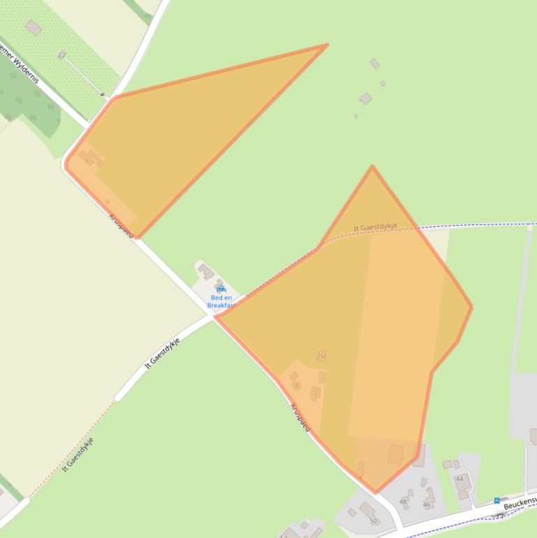 Kaart van postcodegebied 8565GR.