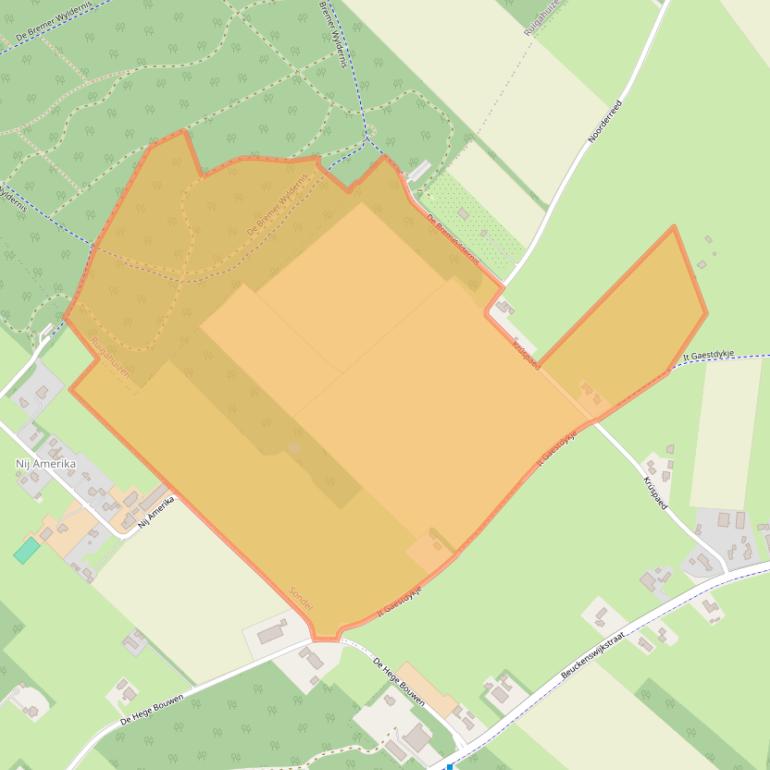 Kaart van postcodegebied 8565HE.