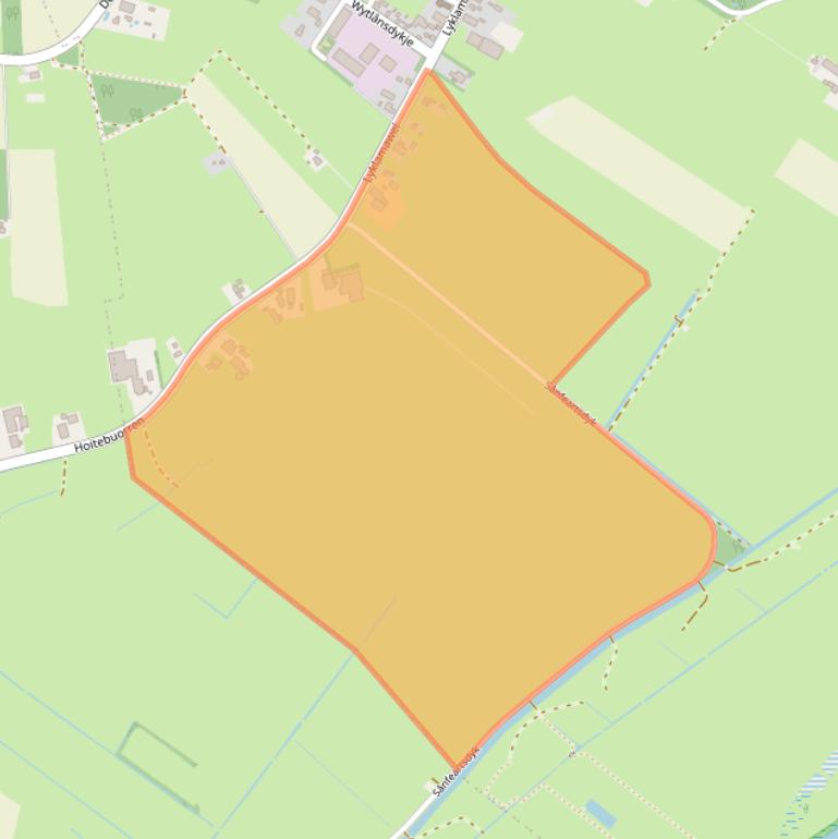 Kaart van postcodegebied 8566JE.