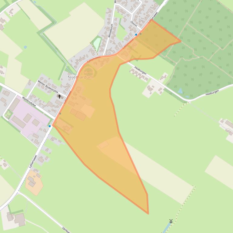 Kaart van postcodegebied 8566JL.