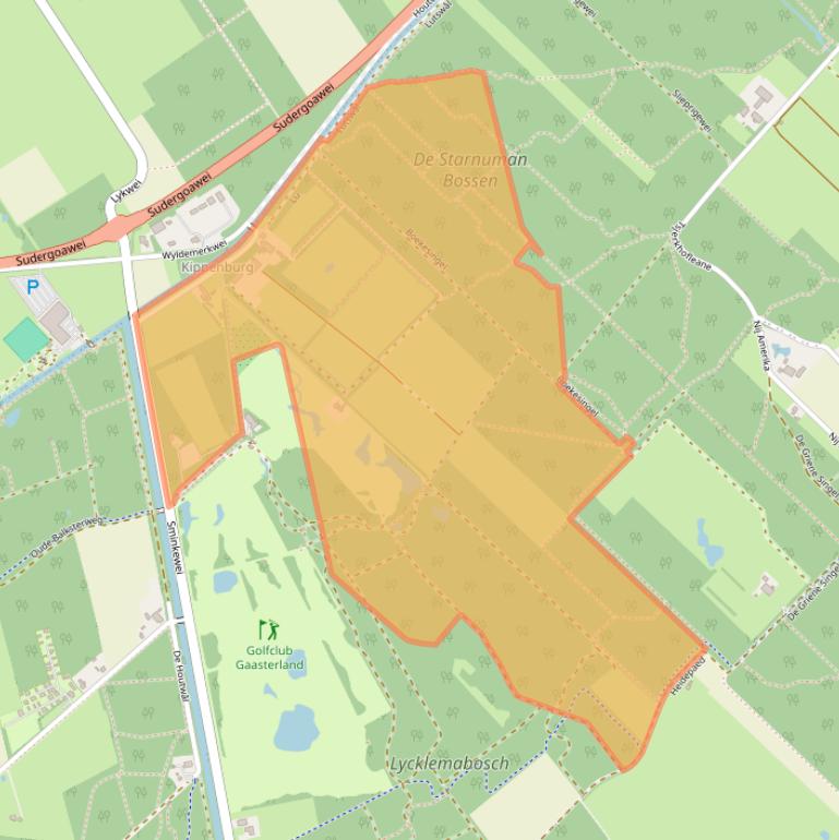Kaart van postcodegebied 8567HA.