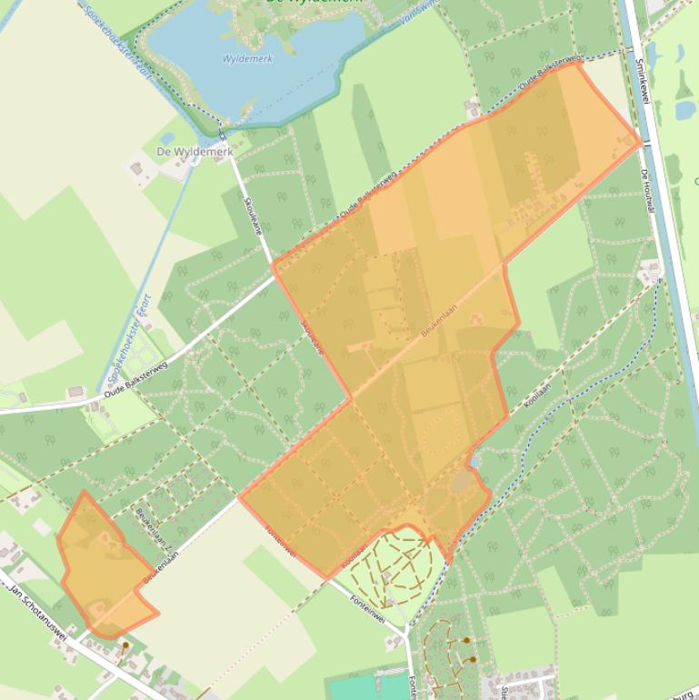 Kaart van postcodegebied 8567HD.