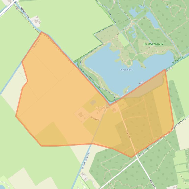 Kaart van postcodegebied 8567HK.