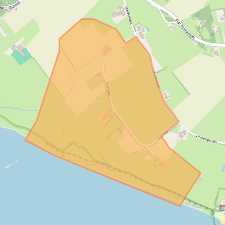 Kaart van postcodegebied 8567HP.