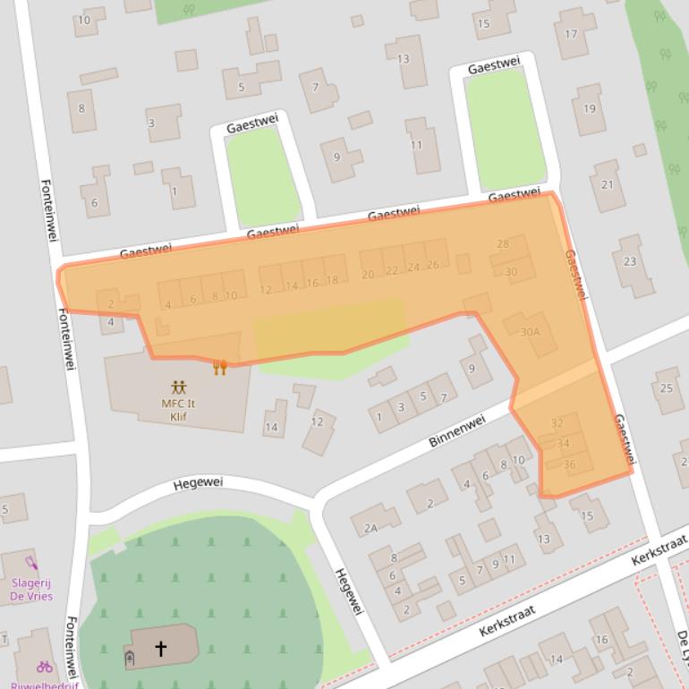 Kaart van postcodegebied 8567JS.