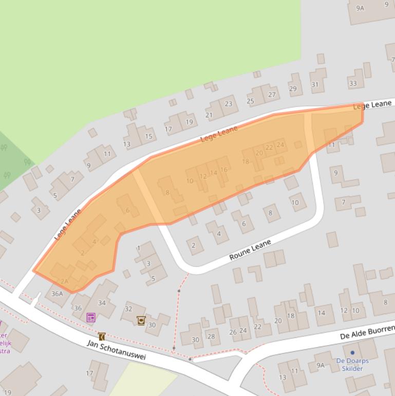 Kaart van postcodegebied 8567LJ.