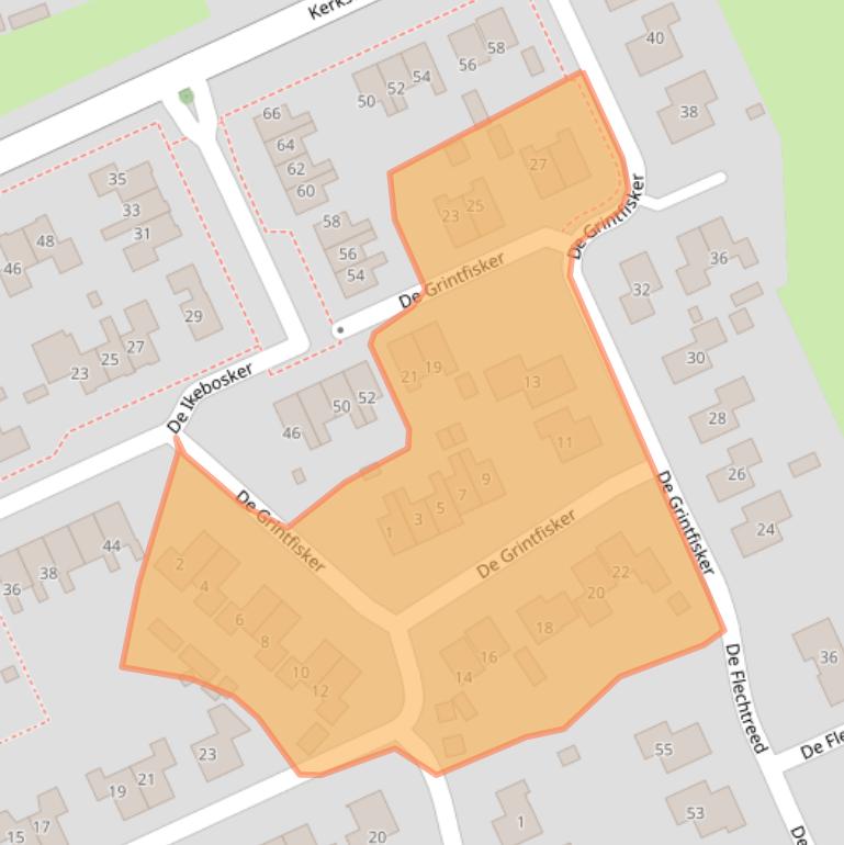 Kaart van postcodegebied 8567LN.