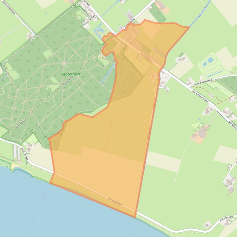 Kaart van postcodegebied 8572WG.