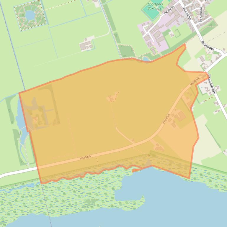 Kaart van postcodegebied 8573WR.