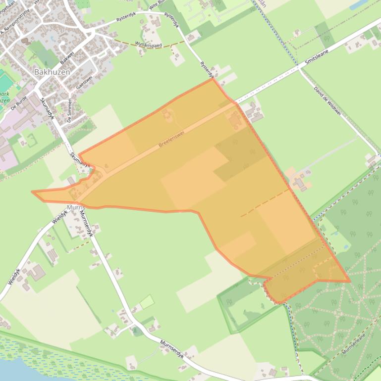 Kaart van postcodegebied 8573WS.