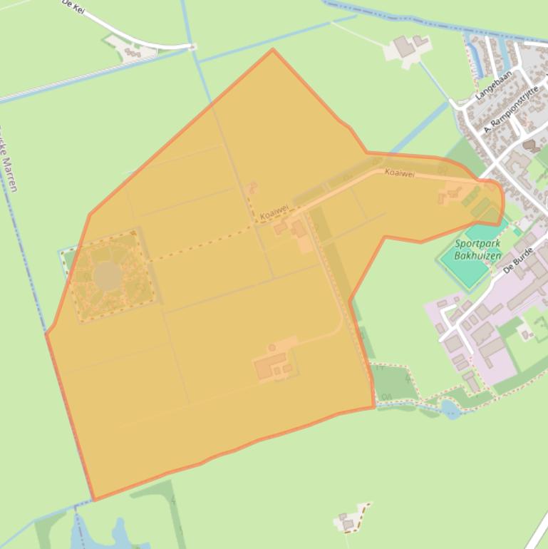 Kaart van postcodegebied 8574VB.