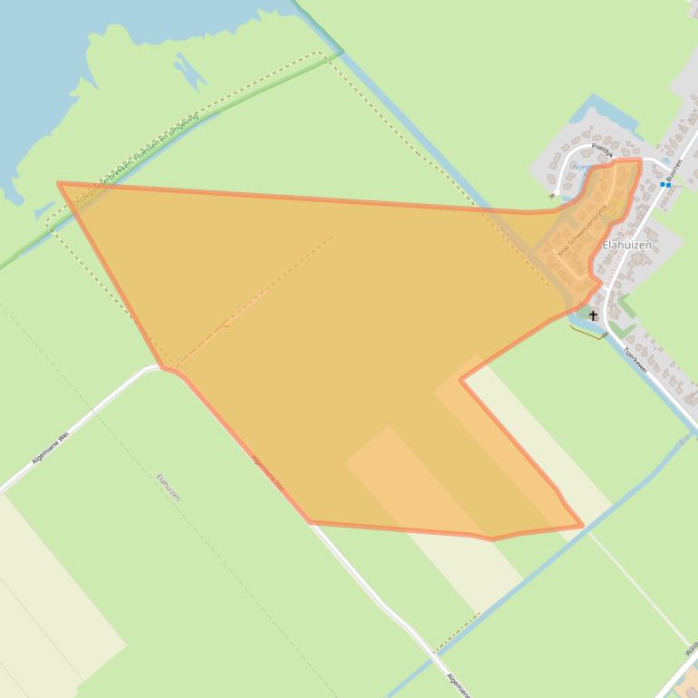 Kaart van postcodegebied 8581KK.