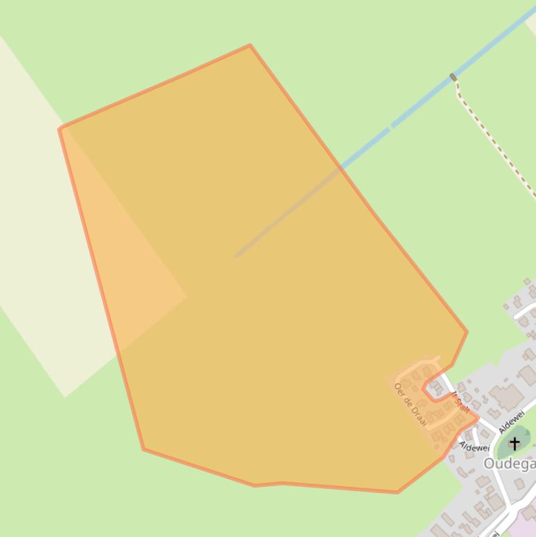 Kaart van postcodegebied 8582KM.