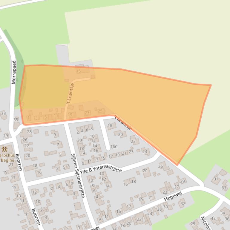 Kaart van postcodegebied 8584VG.