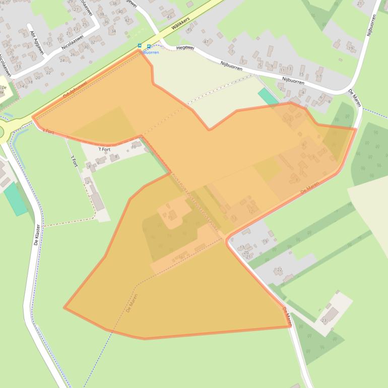 Kaart van postcodegebied 8584VN.