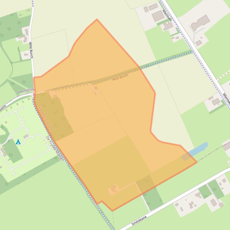 Kaart van postcodegebied 8584VV.