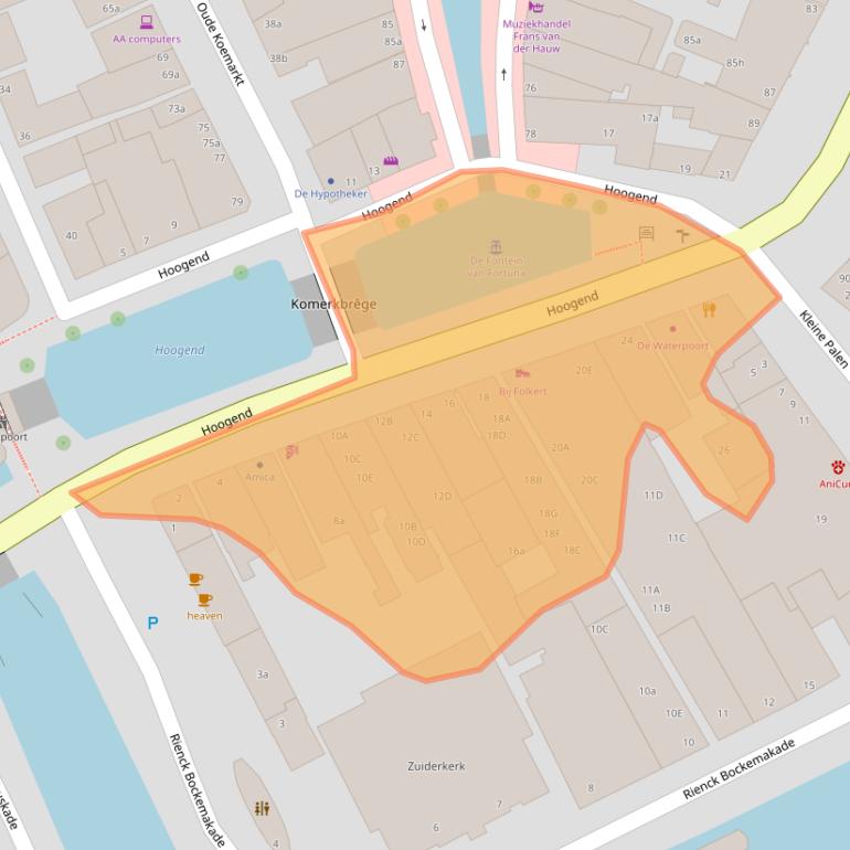 Kaart van postcodegebied 8601AE.