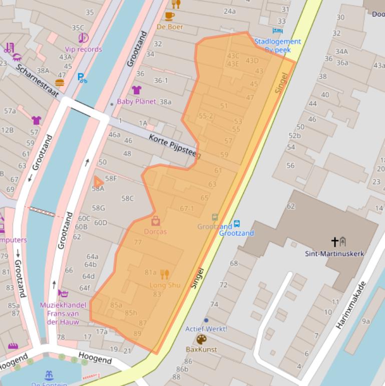 Kaart van postcodegebied 8601AH.