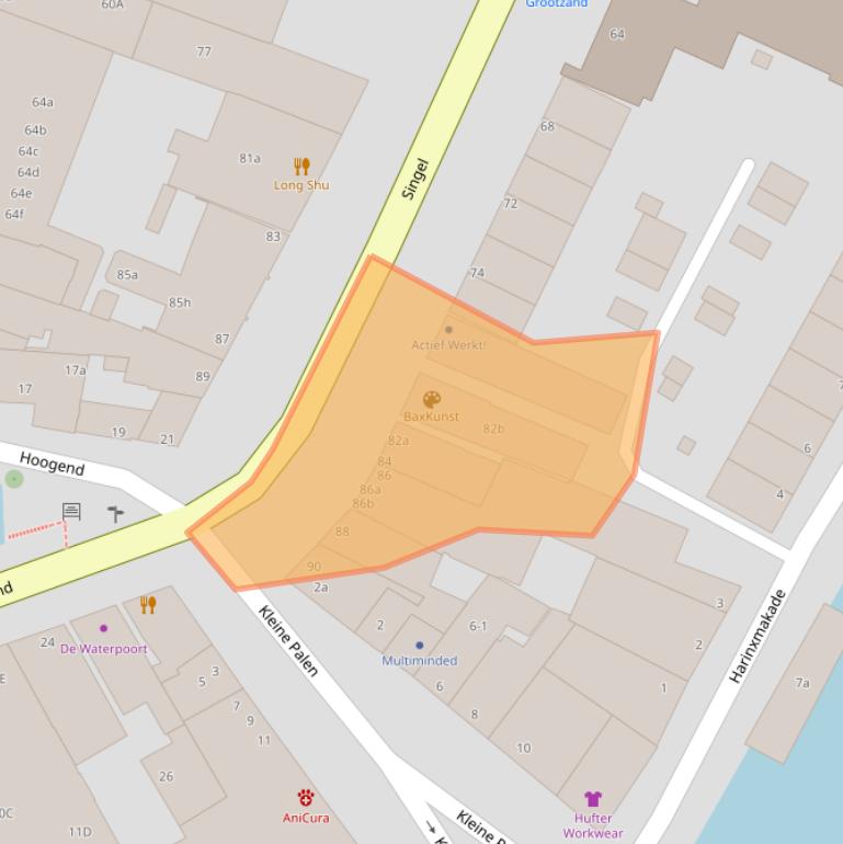 Kaart van postcodegebied 8601AM.