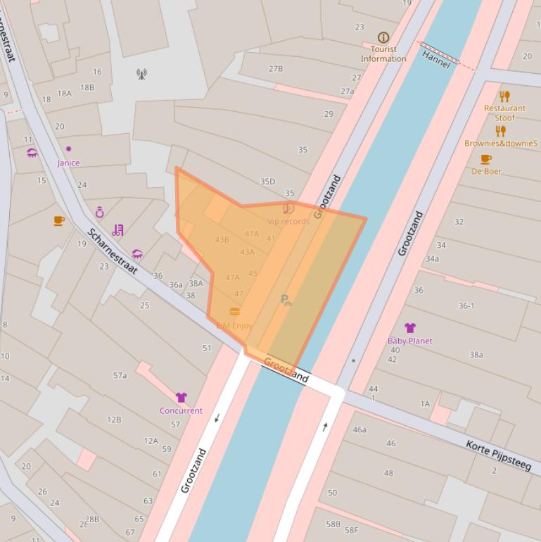 Kaart van postcodegebied 8601AS.