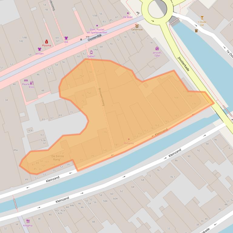 Kaart van postcodegebied 8601BG.