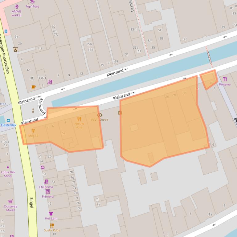 Kaart van postcodegebied 8601BH.