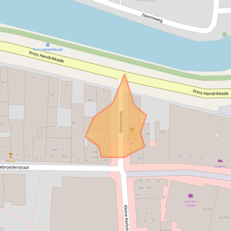 Kaart van postcodegebied 8601CJ.