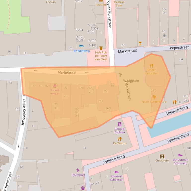 Kaart van postcodegebied 8601CV.