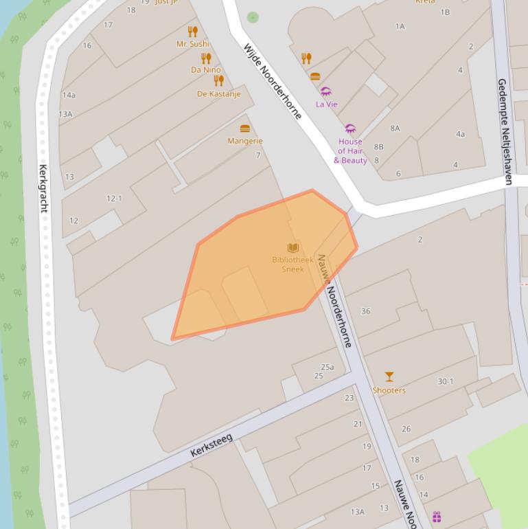 Kaart van postcodegebied 8601EA.