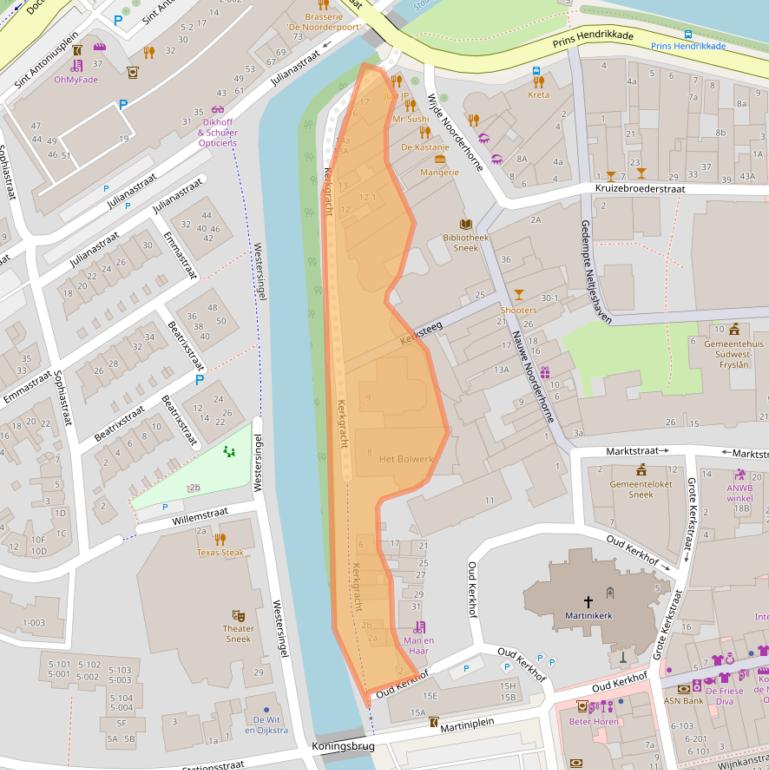 Kaart van postcodegebied 8601EC.