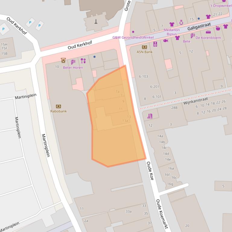 Kaart van postcodegebied 8601EH.