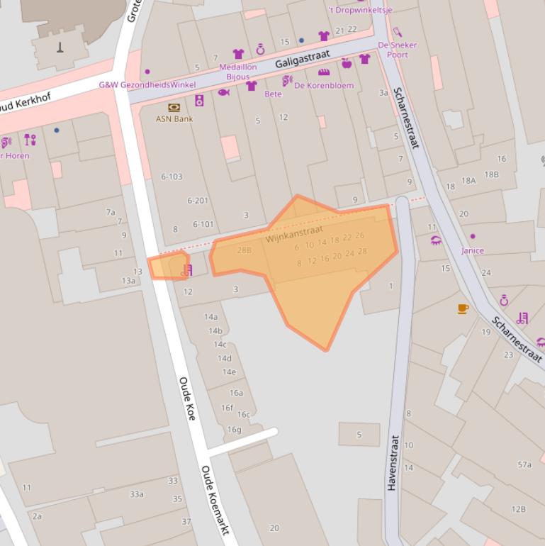 Kaart van postcodegebied 8601EZ.