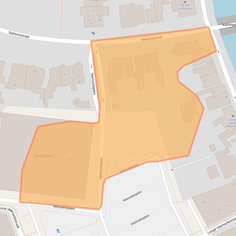 Kaart van postcodegebied 8601GD.