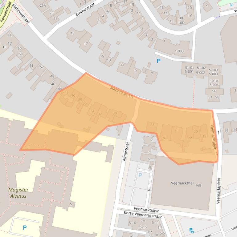 Kaart van postcodegebied 8601GE.