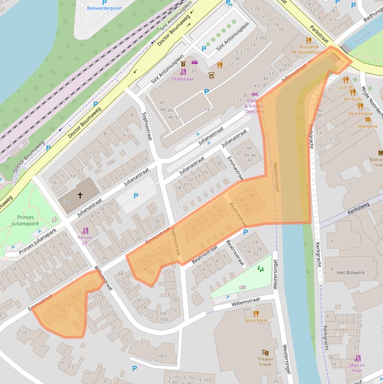 Kaart van postcodegebied 8601GL.