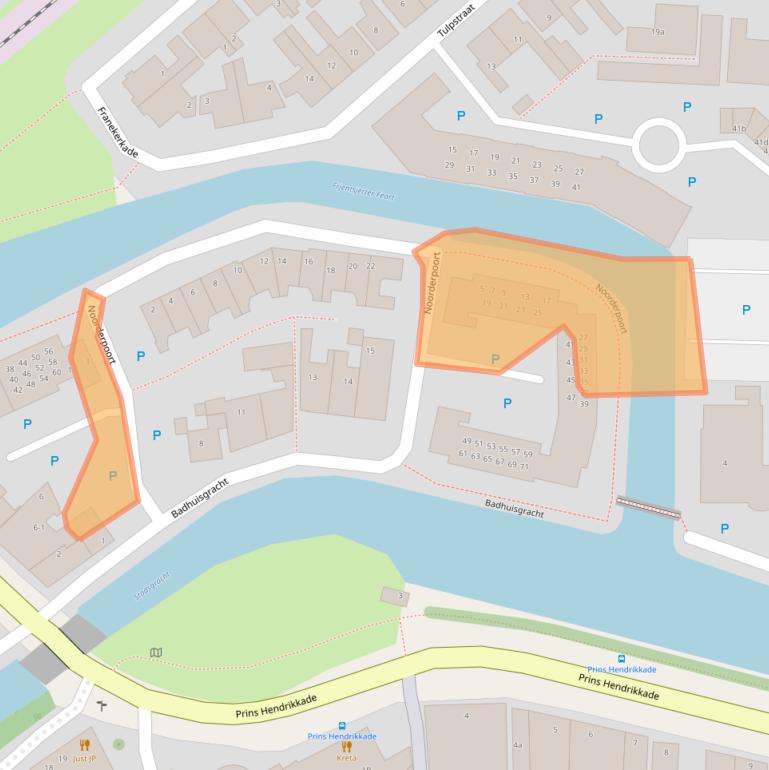 Kaart van postcodegebied 8601HA.