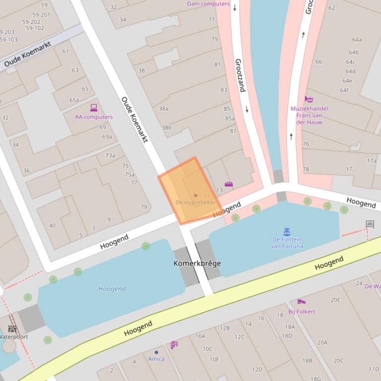 Kaart van postcodegebied 8601HD.