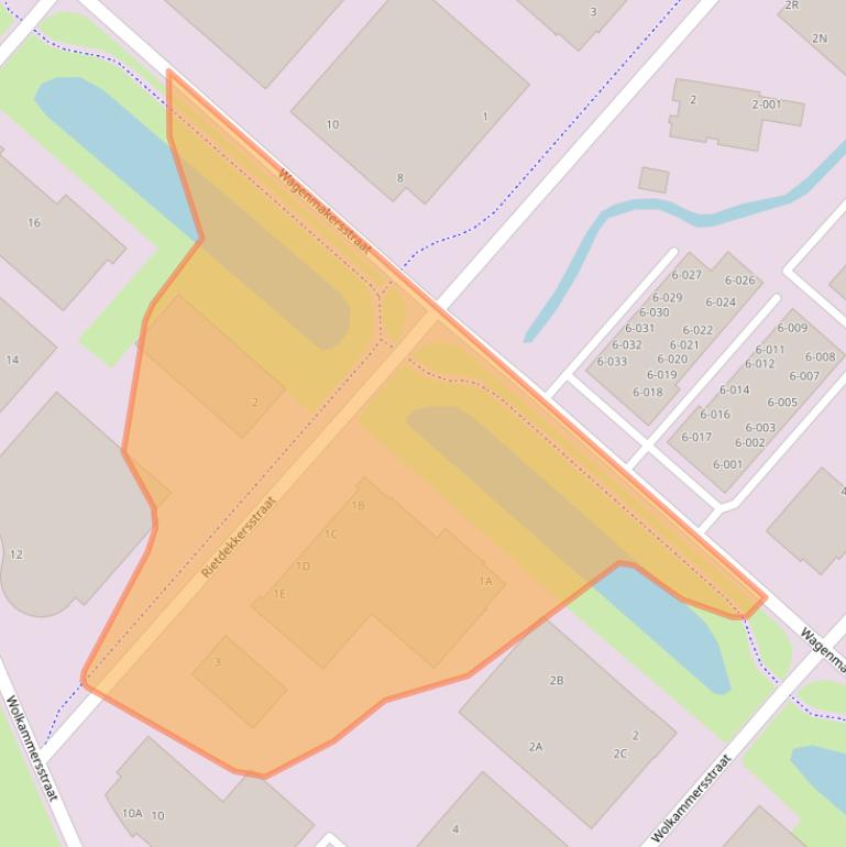 Kaart van postcodegebied 8601VH.